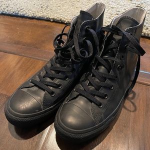 Converse hightop rubber shoes